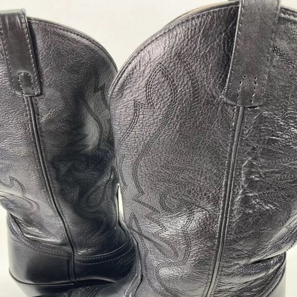 Smoky Mountain Denver Boots sz 8 EE  Black Leather Western Style 4032 - Picture 8 of 14